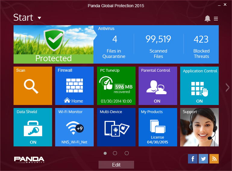 Panda Global Protection 2015. Massima protezione per tutti i dispositivi.