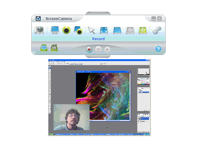Trasmetta webcam e schermo alla stessa durata su MSN, Skype, Yahoo, ICQ ..